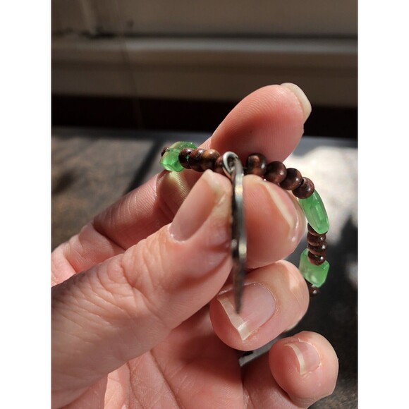 Tree of Life Medallion Stone Necklace Vintage Artisan Jewelry Woman Teen Gift - Picture 5 of 9